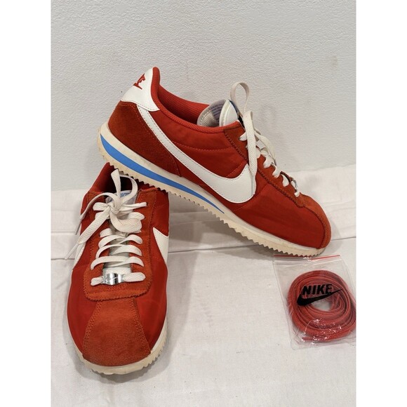 Nike Shoes - Nike Cortez Red White Nylon Suede Sneakers Women’s 10 D22795-601 Classic Retro